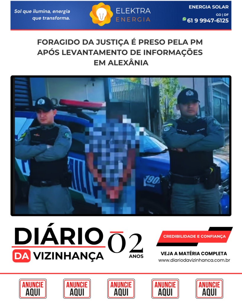 FORAGIDO DA JUSTIÇA É PRESO PELA PM APÓS LEVANTAMENTO DE INFORMAÇÕES EM ALEXÂNIA