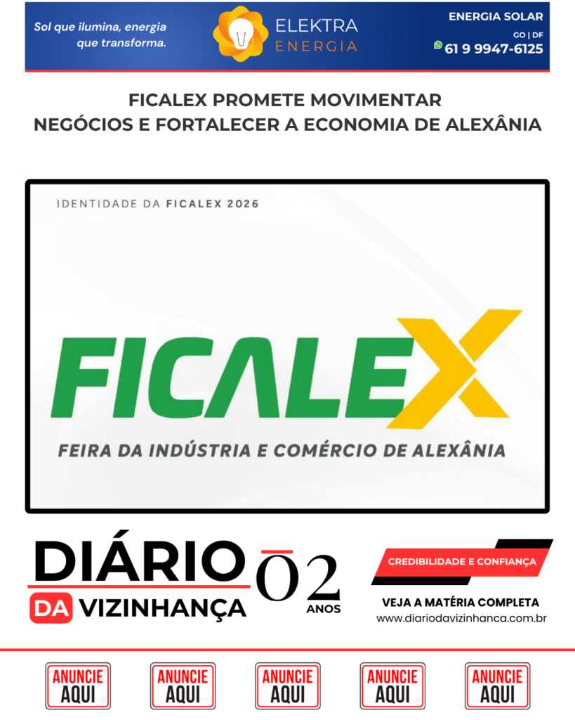 FICALEX PROMETE MOVIMENTAR NEGÓCIOS E FORTALECER A ECONOMIA DE ALEXÂNIA