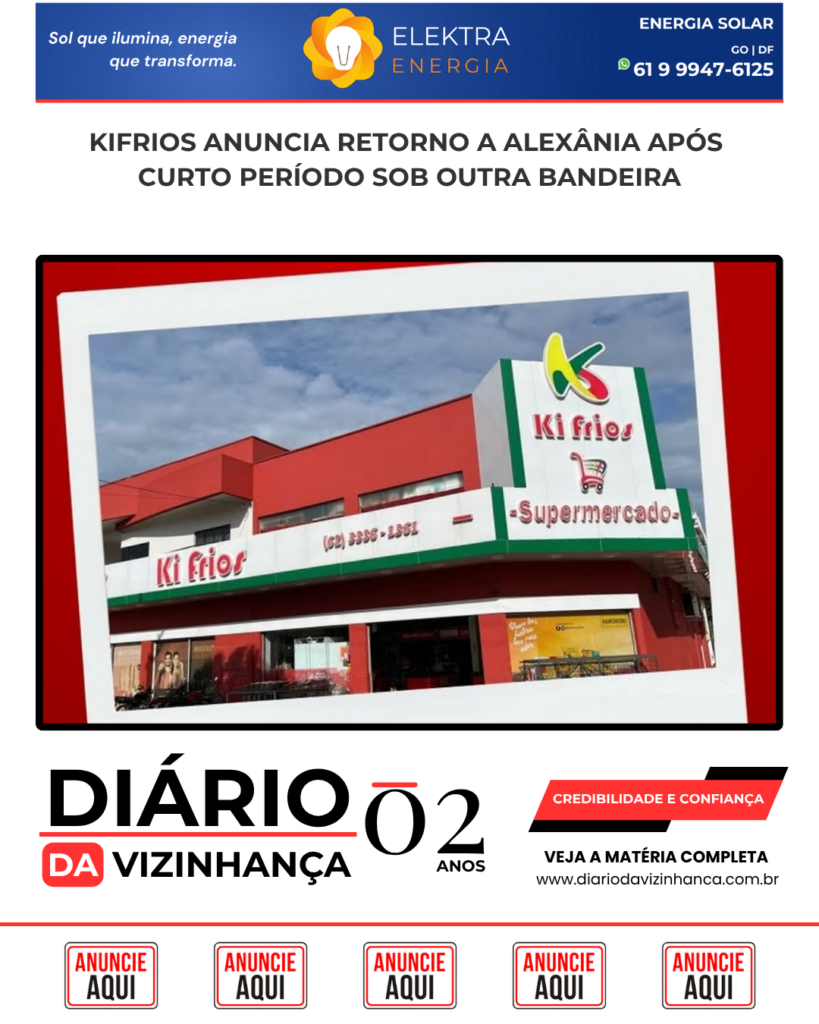 KIFRIOS ANUNCIA RETORNO A ALEXÂNIA APÓS CURTO PERÍODO SOB OUTRA BANDEIRA