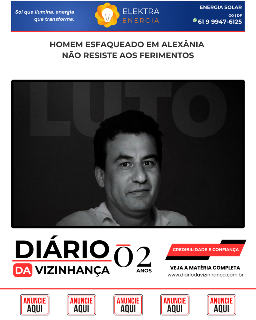 HOMEM ESFAQUEADO EM ALEXÂNIA NÃO RESISTE AOS FERIMENTOS