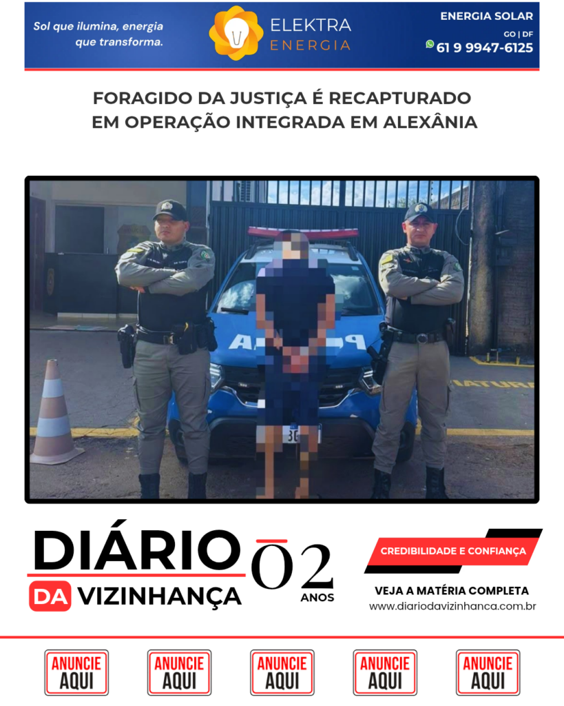 FORAGIDO DA JUSTIÇA É RECAPTURADO EM OPERAÇÃO INTEGRADA EM ALEXÂNIA
