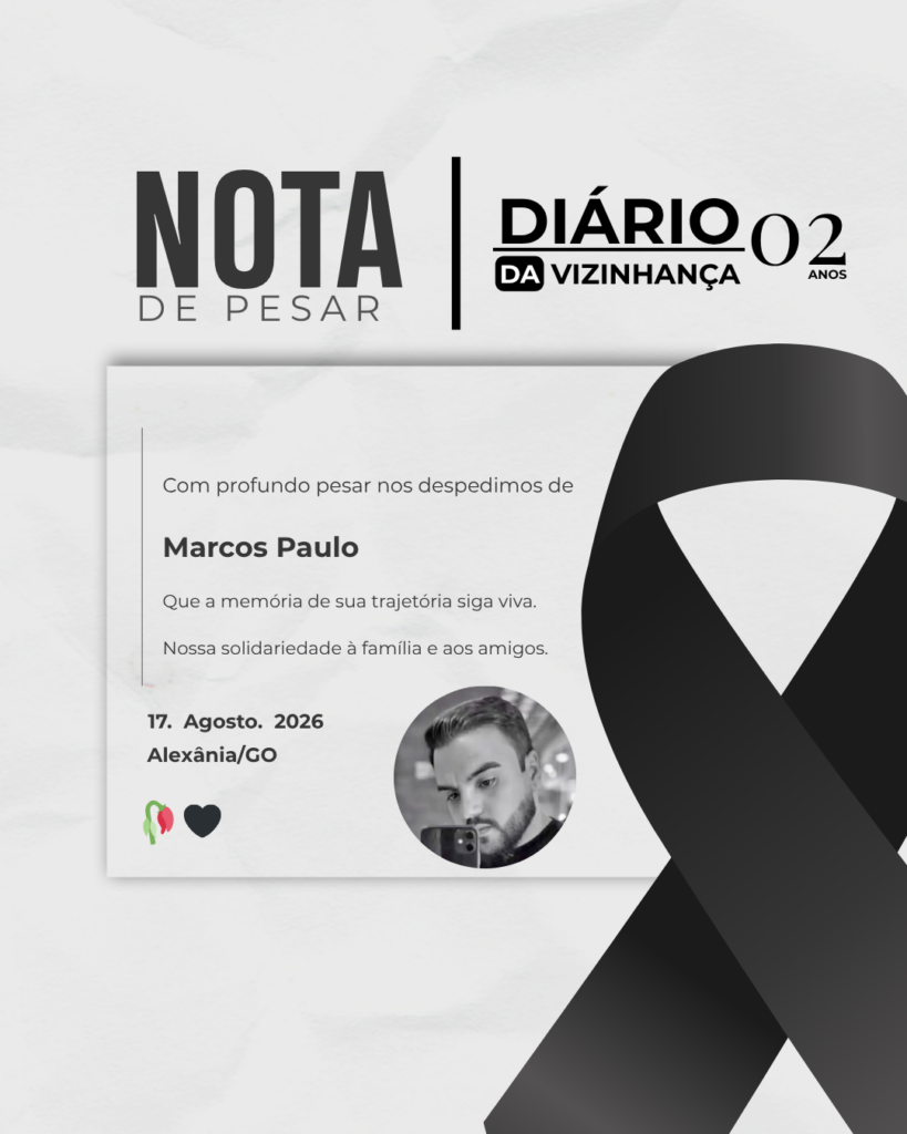 NOTA DE PESAR PELO FALECIMENTO DE MARCOS PAULO