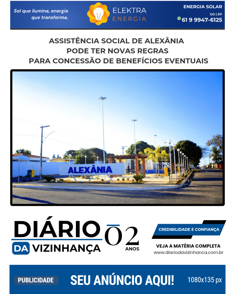 ASSISTÊNCIA SOCIAL DE ALEXÂNIA PODE TER NOVAS REGRAS PARA CONCESSÃO DE BENEFÍCIOS EVENTUAIS